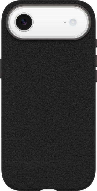 OtterBox Symmetry iPhone 17 Air Back Cover met MagSafe Magneet Leer Zwart