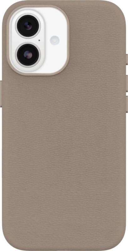 OtterBox Symmetry iPhone 17 Back Cover met MagSafe Magneet Leer Grijs