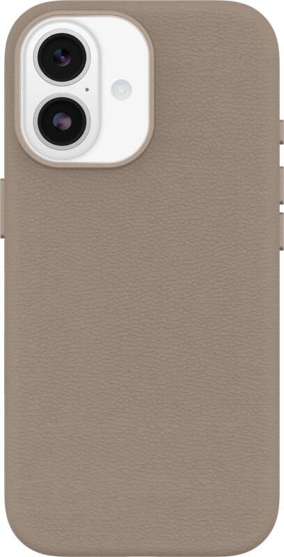 OtterBox Symmetry iPhone 17 Back Cover met MagSafe Magneet Leer Grijs
