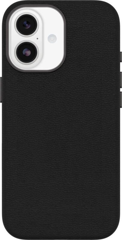 OtterBox Symmetry iPhone 17 Back Cover met MagSafe Magneet Leer Zwart