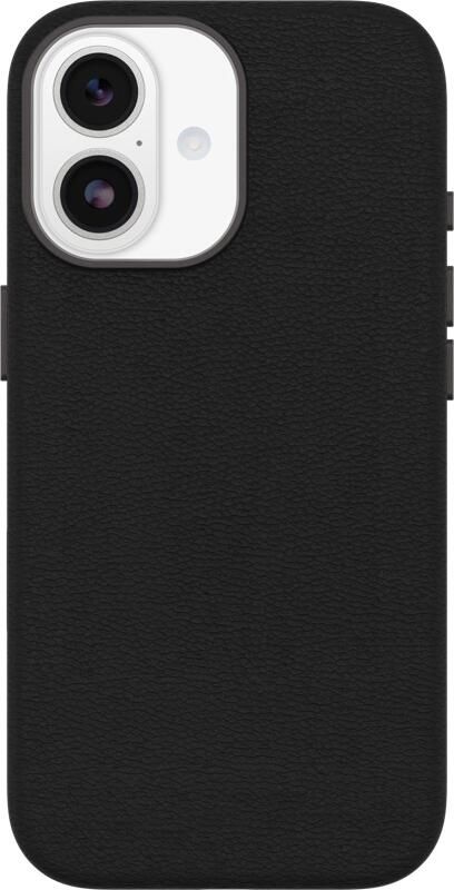 OtterBox Symmetry iPhone 17 Back Cover met MagSafe Magneet Leer Zwart