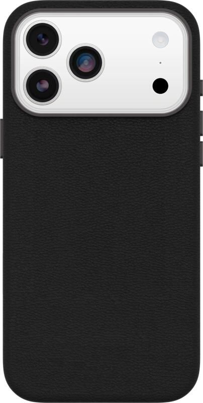 OtterBox Symmetry iPhone 17 Pro Max Back Cover met MagSafe Magneet Leer Zwart
