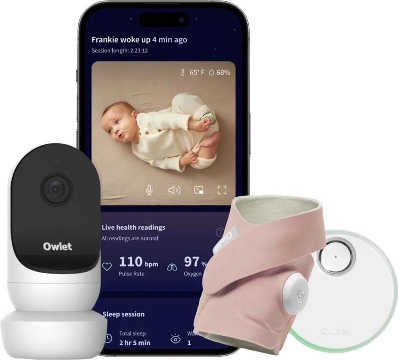 Owlet Cam 2 + Dream Sock Dusty Rose OW-DSDUO-RO