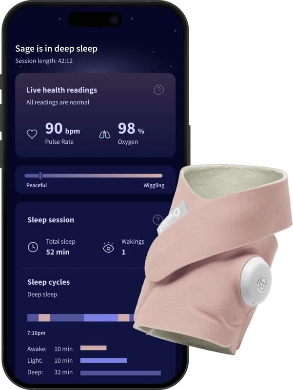 Owlet Dream Sock Dusty Rose OW-DS-RO