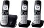 Panasonic DECT KXTG6853NLB Trio Zwart | Smartphones tablets en meer | 5025232730933 - Thumbnail 1