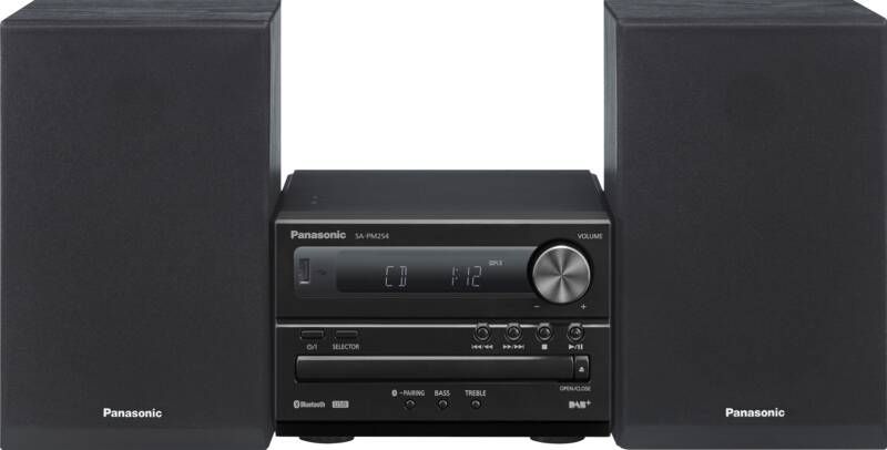 Panasonic SC-PM254EG-K Stereo set Zwart