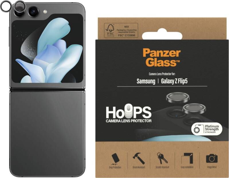 PanzerGlass Hoops Samsung Galaxy Z Flip 5 Camera Lens Protector Glas