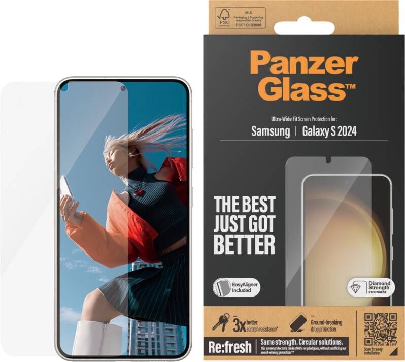 Panzerglass Samsung Galaxy S24 UWF | Telefoon screenprotectors | 5711724073502