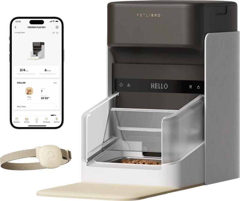 Petlibro Automatische Voerbak met Chipherkenning PLAF301 Zwart