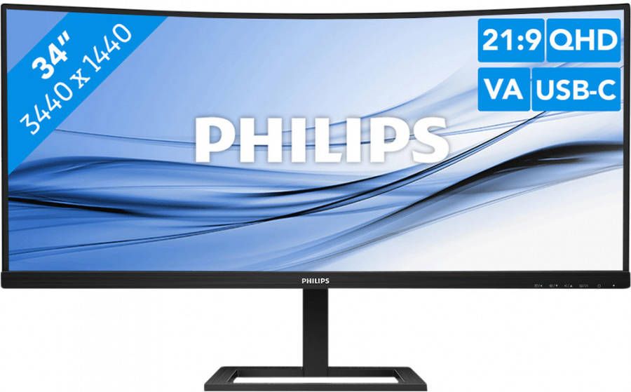 Philips Curved-gaming-monitor 346E2CUAE 86 36 cm 34 "