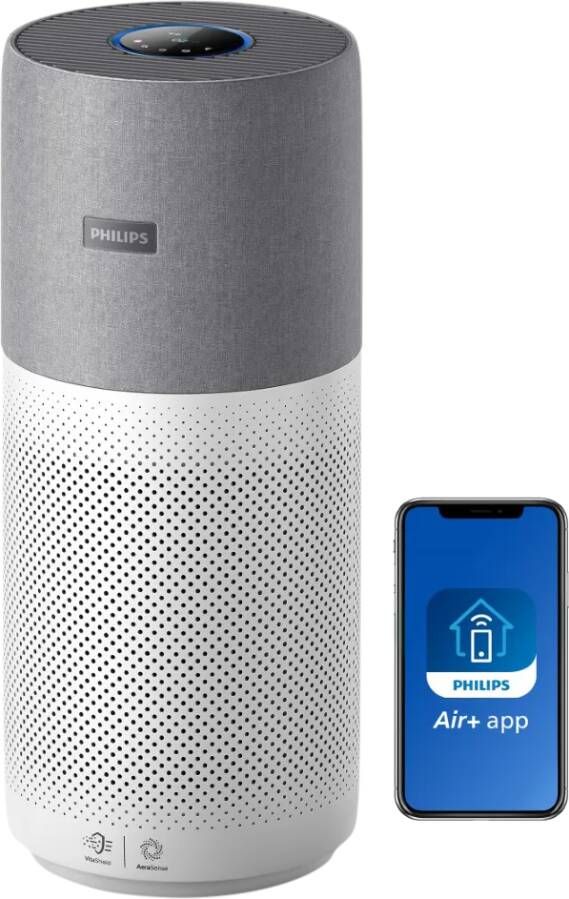 Philips 4000i Series AC4236 10 Luchtreiniger met HEPA Filter voor XL-ruimten 610 m³ u Wit Grijs App Connected