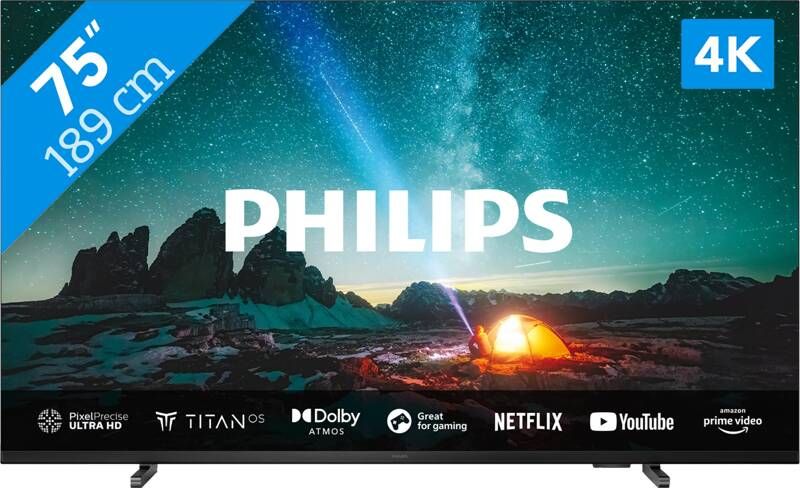 Philips Led-TV 189 cm 75" 4K Ultra HD Smart TV