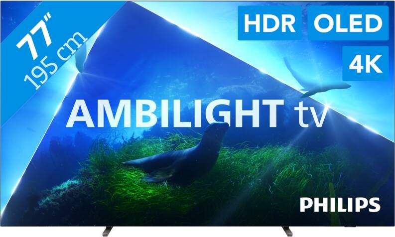 Philips OLED-TV 77OLED808 12 194 cm 77" 4K Ultra HD Android TV Google TV Smart TV