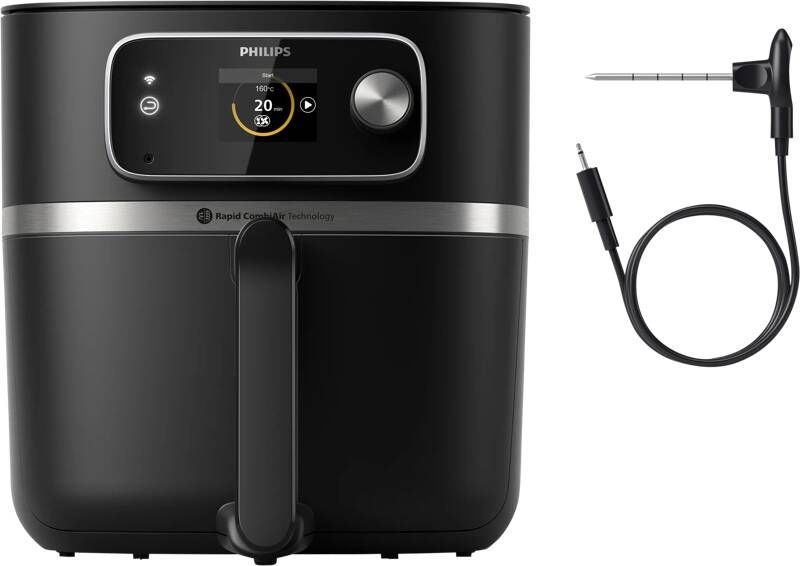 Philips Airfryer Combi Connected 7000 Series HD9880 90 8 3 liter (XXL) Heteluchtfriteuse Rapid Combi Air Quickclean
