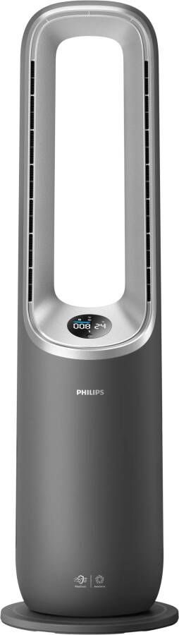 Philips 8000 Series Air Performer AMF870 15 3-in-1 Luchtreiniger Ventilator & Verwarming HEPA Filter 270 m³ u Donkergrijs App Connected