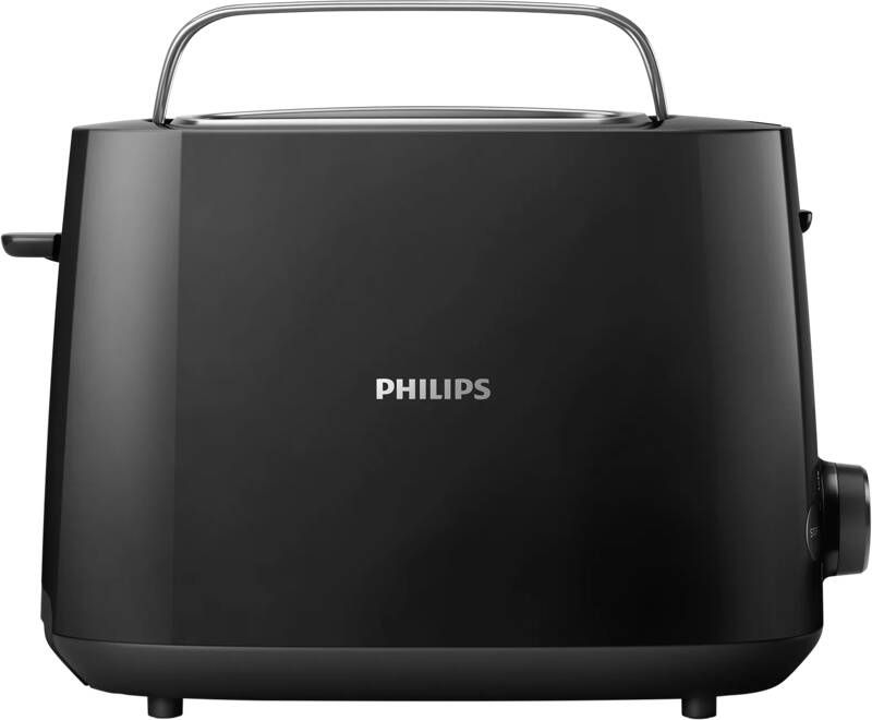 Philips Toaster HD2581 90 Daily Collection geïntegreerde opzethouder voor broodjes 8 bruiningsgraden zwart