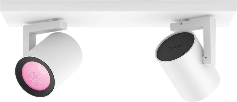 Philips Hue Argenta opbouwspot wit en gekleurd licht 2-spots wit