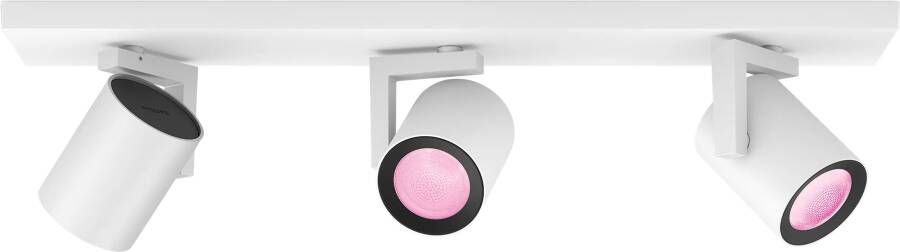 Philips Hue Argenta opbouwspot wit en gekleurd licht 3-spots wit
