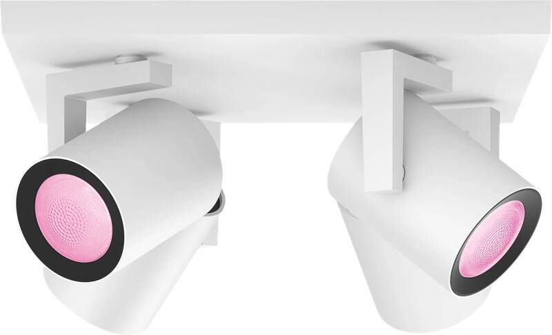 Philips Hue Argenta opbouwspot wit en gekleurd licht 4-spots wit