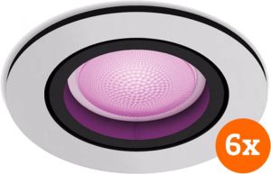 Philips Hue Centura inbouwspot White and Color rond Aluminium 6-pack