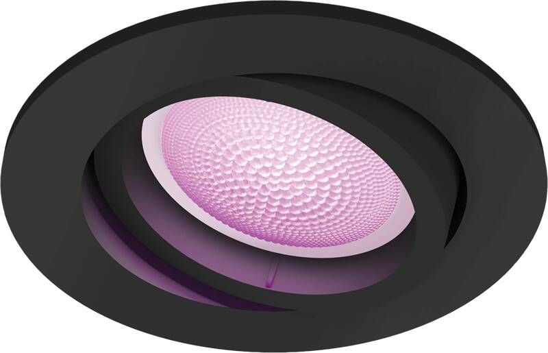 Philips Hue Centura inbouwspot wit en gekleurd licht 1-spot zwart rond GU10