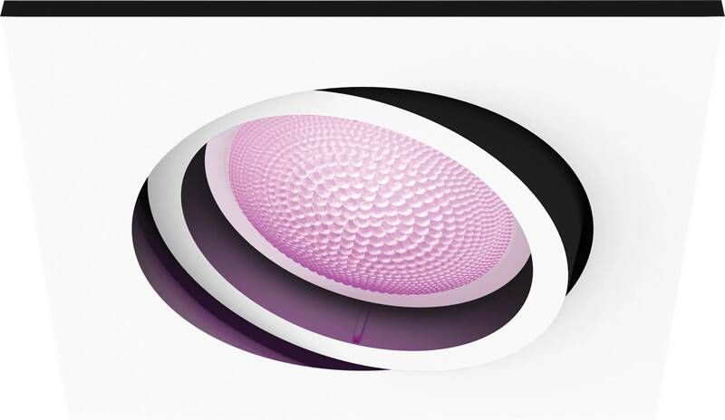Philips Hue Centura inbouwspot wit en gekleurd wit 1-pack wit vierkant GU10