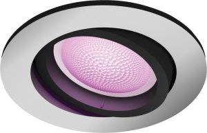 Philips Hue Centura Inbouwspot wit en gekleurd licht GU10 Aluminium 6W Rond Bluetooth