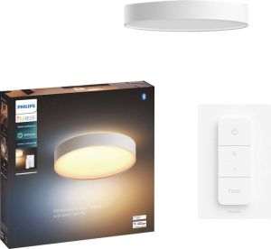 Philips Hue Devere badkamerplafondlamp warm tot koelwit licht wit 42cm 1 dimmer switch
