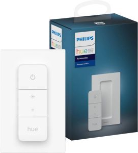 Philips Hue Dimmer Switch Draadloze schakelaar Slimme verlichting Accessoire Wit incl. Batterij