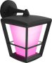 Philips Hue Down Econic Wandlamp White and Color Ambiance Zwart Buiten - Thumbnail 1