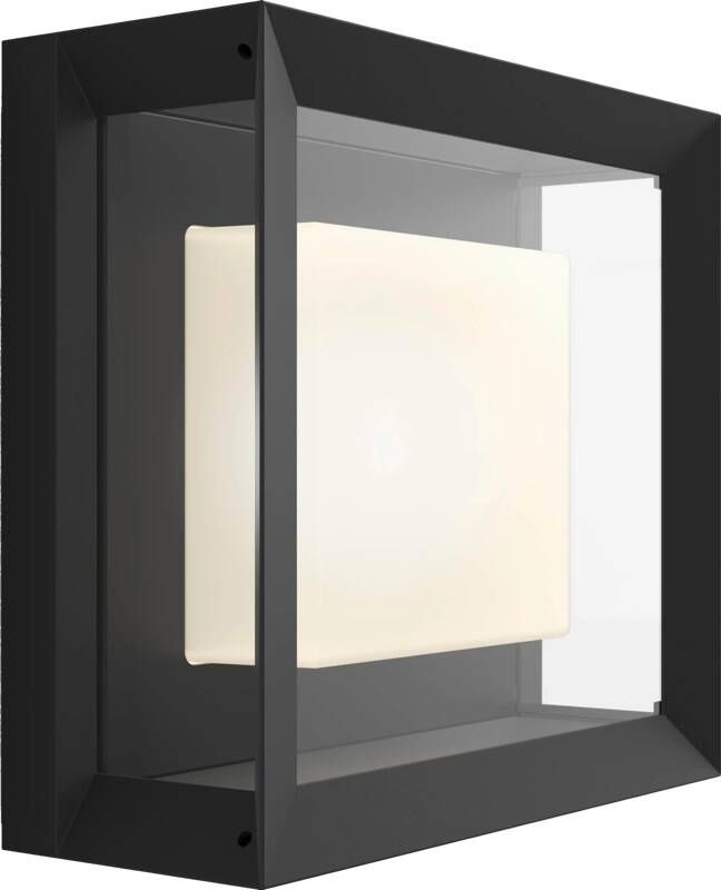 Philips Hue Econic Wandlamp White and Color Ambiance- Vierkant Buiten