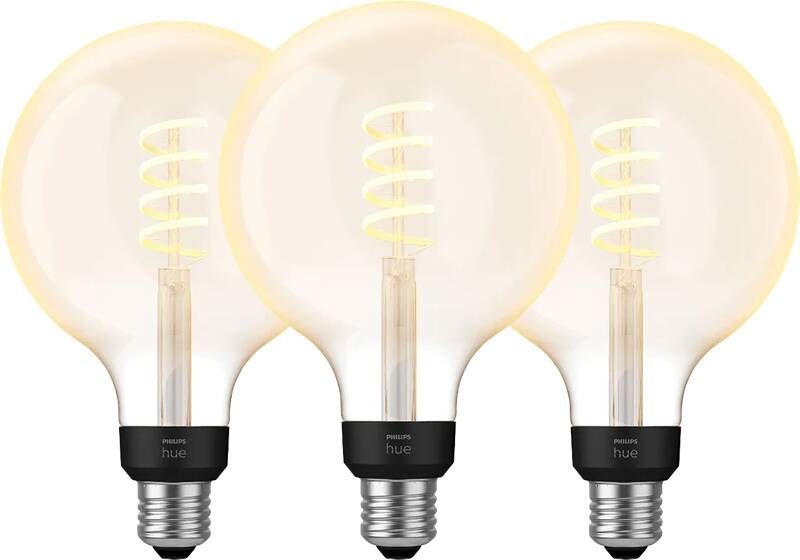 Philips Hue Filament White Ambiance Globe XL 3-pack