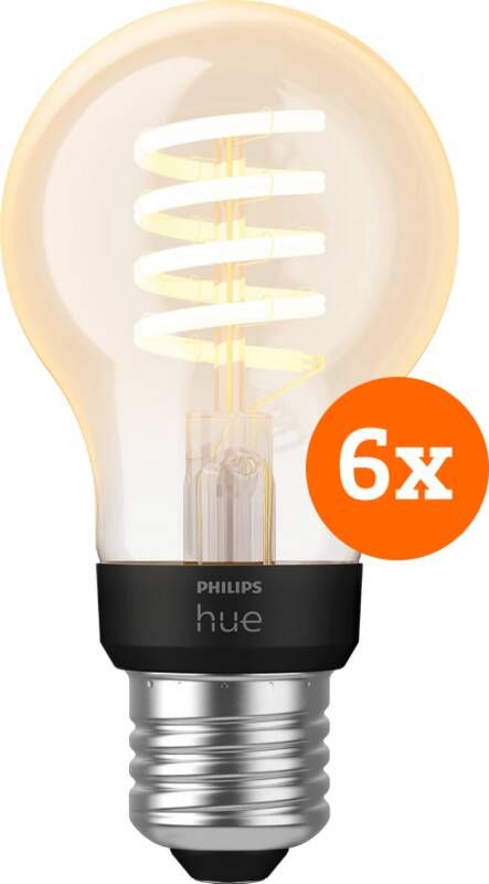 Philips Hue Filament White Ambiance Standaard 6-pack