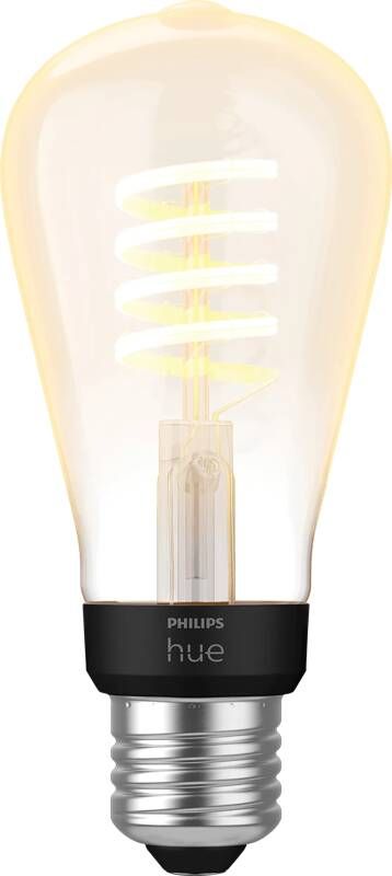 Philips Hue White Ambiance filament edison lamp goud dimbaar E27 7W…