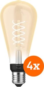 Philips Hue Filamentlamp White Edison E27 2023 4-pack