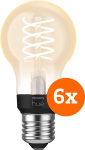 Philips Hue Filamentlamp White Standaard E27 2023 6-pack