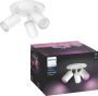 Philips Hue Fugato Opbouwspot White and Color Ambiance GU10 Wit 3 x 5 7W Bluetooth - Thumbnail 1