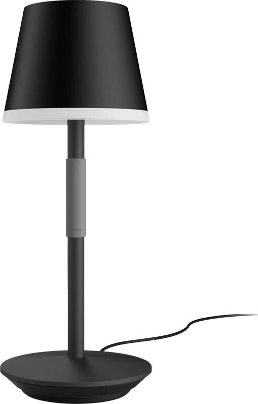 Philips Hue Go Draagbare Tafellamp Wit En Gekleurd Licht Zwart