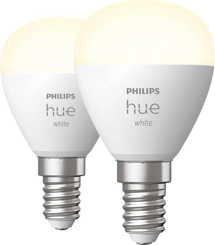 Philips Hue Philips Kogellamp Warm Wit E14 5 7w 2 Stuks