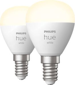 Philips Hue Philips kogellamp warm wit E14 5 7W 2 stuks