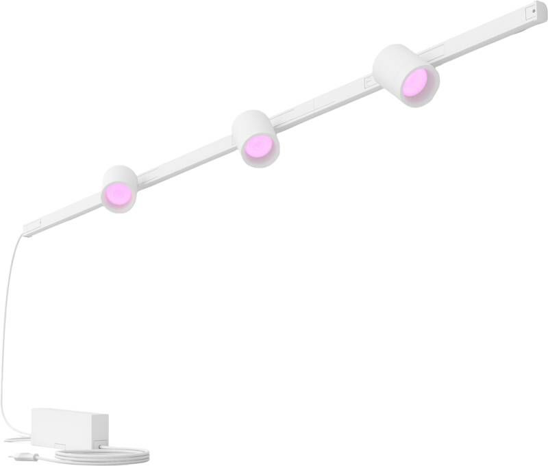 Philips Hue Perifo railverlichting muur wit en gekleurd licht 3-spots wit basisset