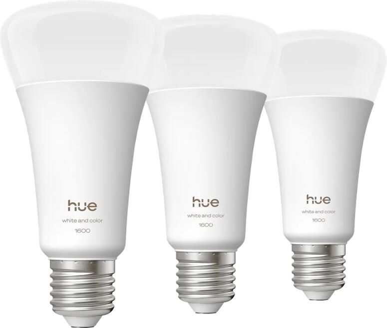 Philips Hue A67 White and Color 1600lm E27 3-Pack