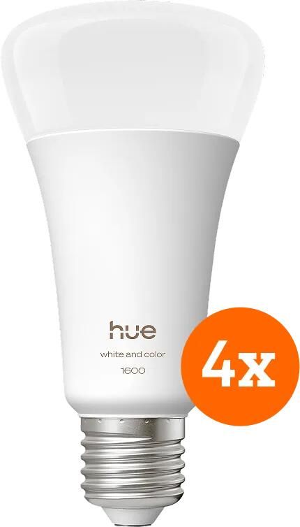 Philips Hue A67 White and Color 1600lm E27 4-Pack