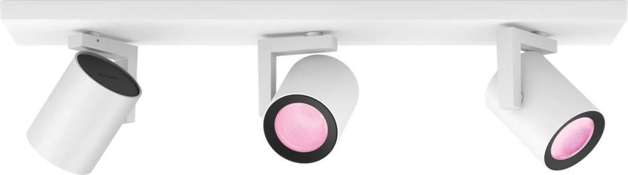 Philips Hue Argenta opbouwspot wit en gekleurd licht 3-spots wit