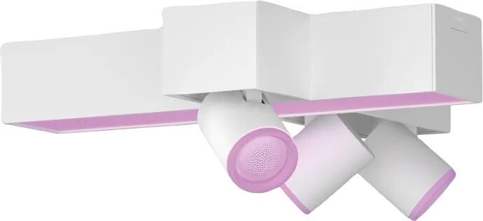 Philips Hue Centris opbouwspot wit en gekleurd licht 3-spots wit kruisvorm