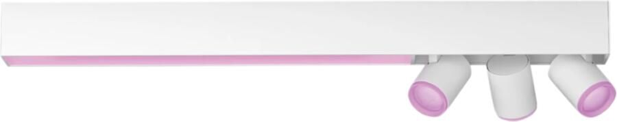 Philips Hue Centris opbouwspot wit en gekleurd licht 3-spots wit rechthoekig