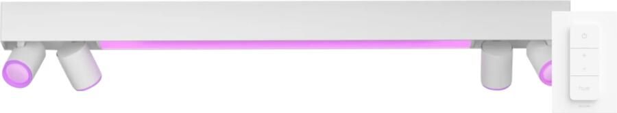 Philips Hue Centris Opbouwspot White and Color Wit Rechthoek 4-spots + Dimmer