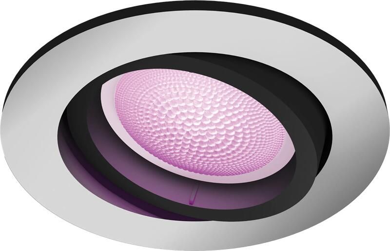 Philips Hue Centura inbouwspot wit en gekleurd licht 1-pack aluminium rond GU10