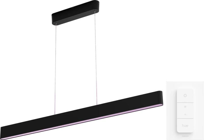 Philips Hue Ensis hanglamp White and Color Zwart + dimmer