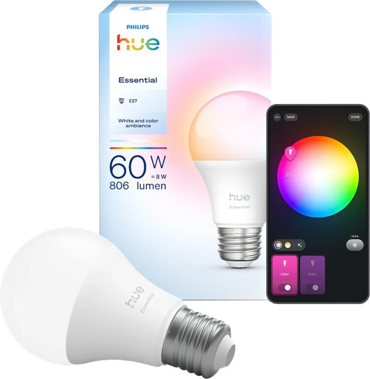 Philips Hue Essential A60 White and Color E27